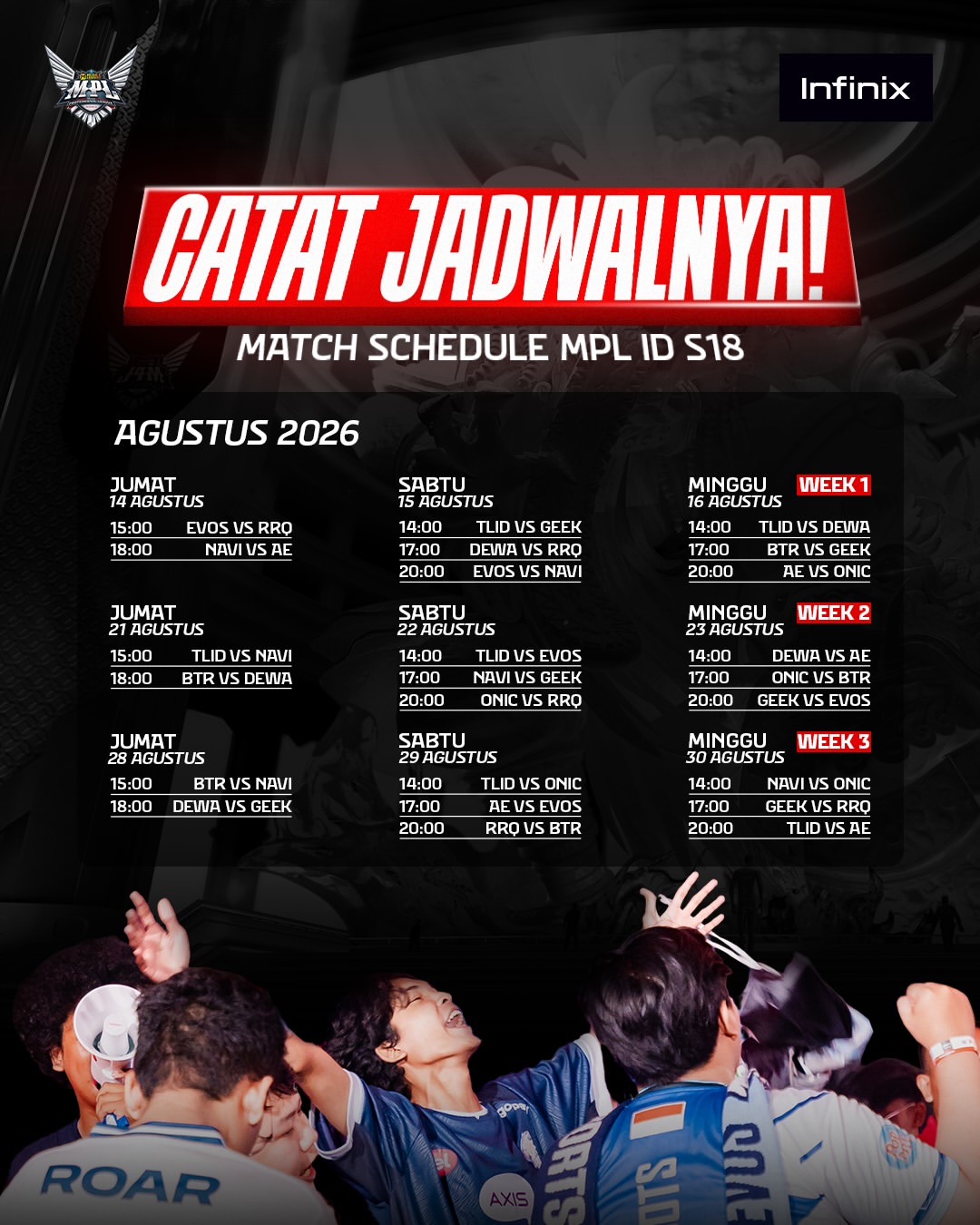 MPL Indonesia Season 18 Resmi Dimulai, Ini Jadwal, Format, dan Tim Peserta